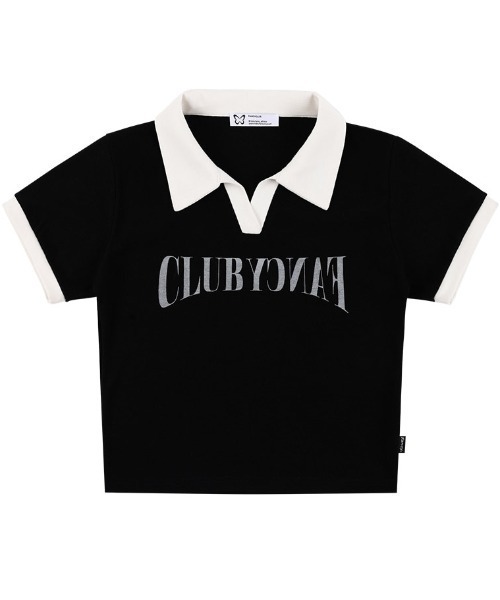 tシャツ A'GEM/9 × .kom 「 FANCY CLUB/ファンシークラブ」 BLOCK V-NECK COLLAR JERSEY/カラージャ FANCY CLUB tシャツ A'GEM/9 × .kom 「 CLUB/ファンシークラブ