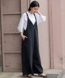 【新品2,6万 ヤマダヤ】munich　スラブ　デニム フレア サロペット Munich サロペット オーバーオール 6.5ozスラブデニムフレアサロペット