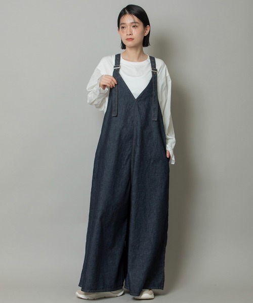 【USA製】オーバーオールスノーウェア　ブーツカットデニムサロペット　フレア 15%OFFクーポン対象］【SALE】在庫限り バルーンサロペット CF0576［裾 スノーボード