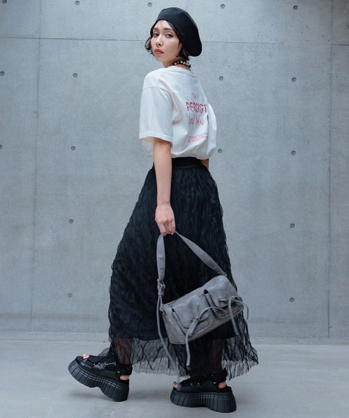 PAGEBOY(ページボーイ) ロング スカート 夏 シボシボプリーツ PAGEBOY(ページボーイ) ロング スカート 夏 シボシボプリーツ