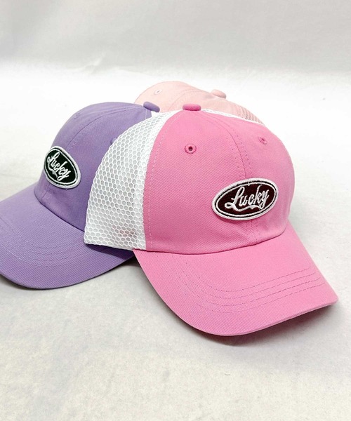 BAYBLO キャップ 帽子 (KS)キッズワッペンツイルメッシュ