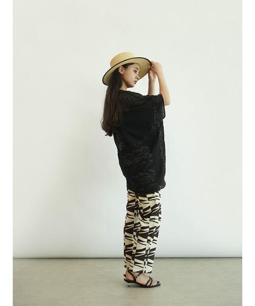 ブラウス シャツ 半袖 Lace poncho レディース