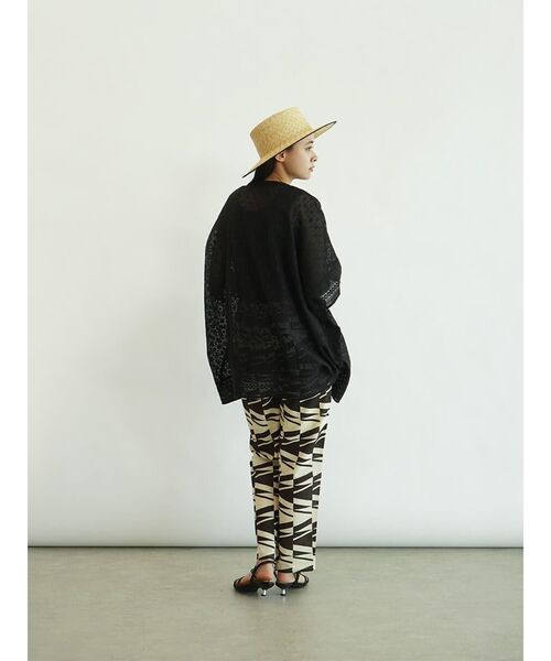 ブラウス シャツ 半袖 Lace poncho レディース