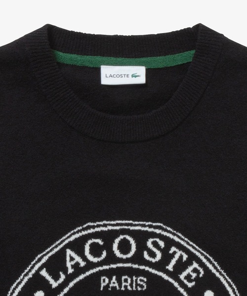 LACOSTE（ラコステ） ベスト ジレ ナイロン×コットンジャカードニット