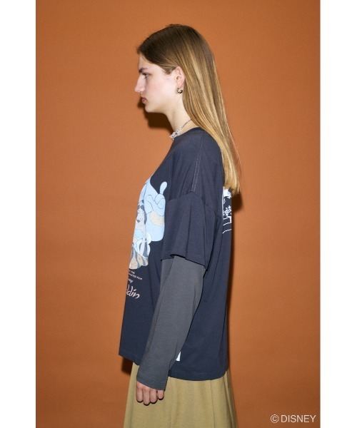 tシャツ MD OT LAYERED ロングスリーブTシャツ / ALADDIN レディース Disney SERIES CREATED by MOUSSY tシャツ MD OT LAYERED ロング