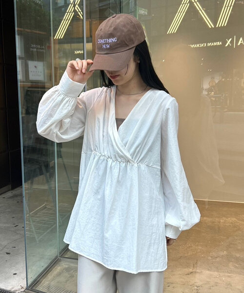 mystic（ミスティック） ブラウス シャツ 「前後両前」カシュクール
