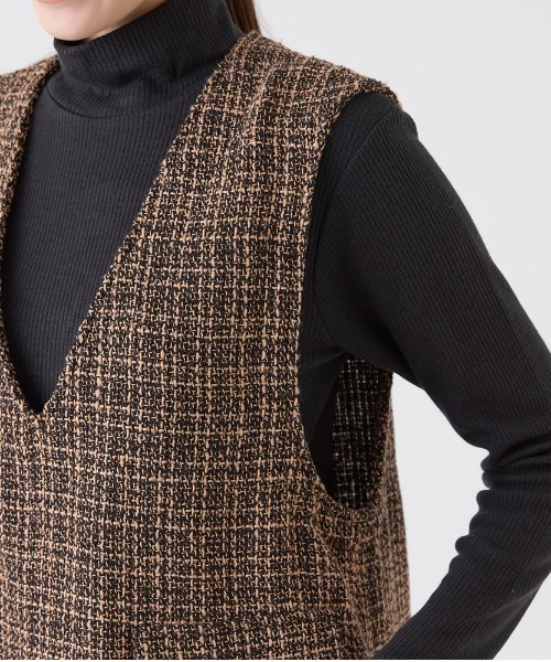 ツイードジレベスト Tuche ベスト ジレ Tuche/トゥシェ ハレの日style ミックス