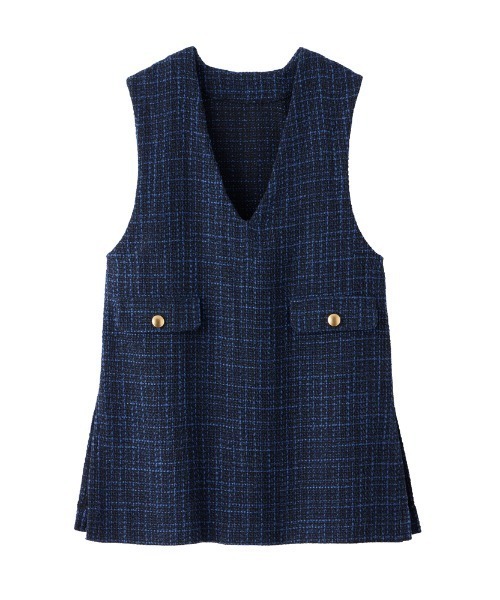 ベスト ジレ Tuche/トゥシェ ハレの日style ミックスツイード ベスト レディース Tuche ベスト ジレ Tuche/トゥシェ ハレの日style ミックス