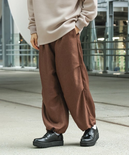 パンツ L LAKOLE（ラコレ） パンツ ツイードライクオーバーパンツ / 151306