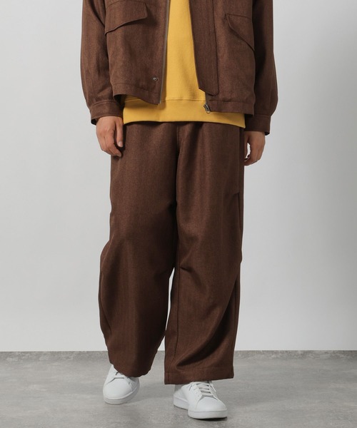 sheller ツイードフレアパンツ LAKOLE（ラコレ） パンツ ツイードライクオーバーパンツ / 151306