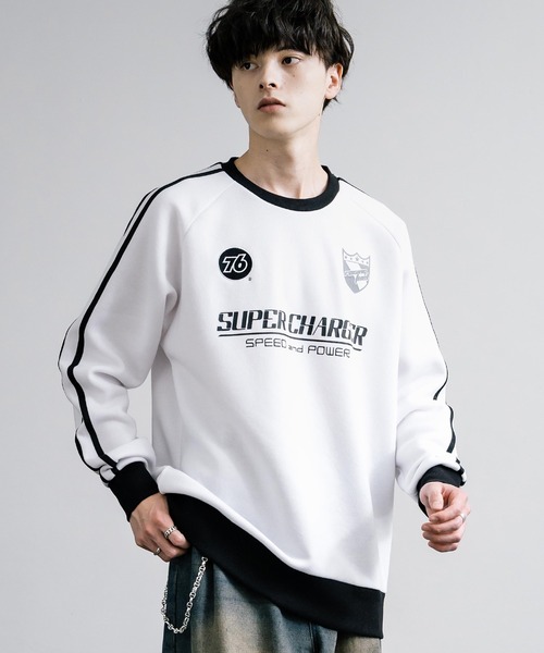 トレーナー スウェット 76lubricants ナナロクルブリカンツ オーバー