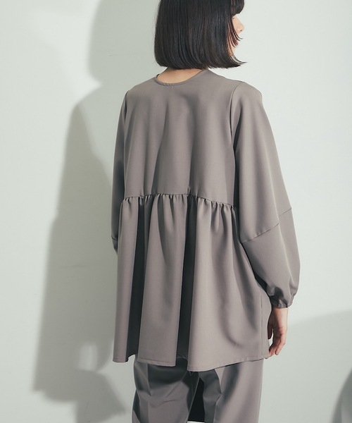 セットアップ ブラウス＆テーパートパンツ2点セットアップ