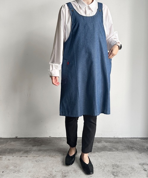 COMMON WARE エプロン URT:デニムロング丈エプロン ワンマイル