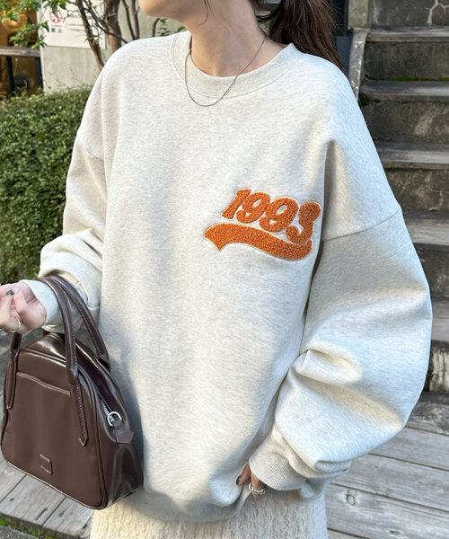 tシャツ 「ユニセックス」サガラワンポイント刺繍スウェット レディース メンズ Discoat tシャツ 「ユニセックス」サガラワンポイント刺繍