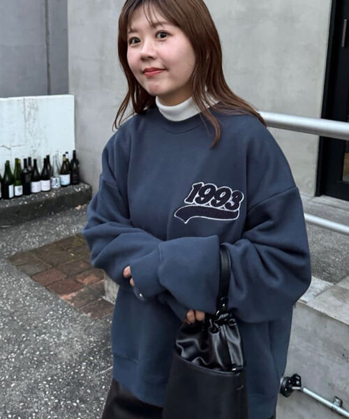 tシャツ 「ユニセックス」サガラワンポイント刺繍スウェット レディース メンズ Discoat tシャツ 「ユニセックス」サガラワンポイント刺繍