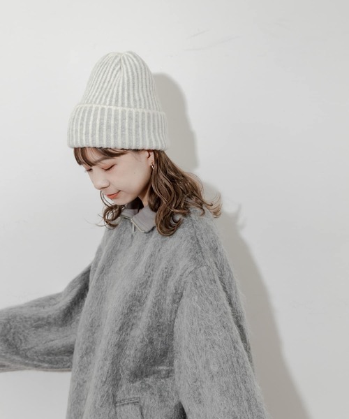 SMELLY（スメリー） ニット帽 ニットキャップ ミックスリブニット