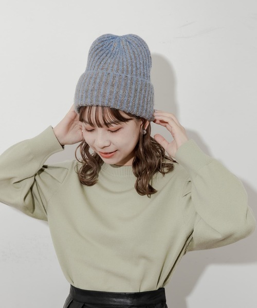 SMELLY（スメリー） ニット帽 ニットキャップ ミックスリブニット