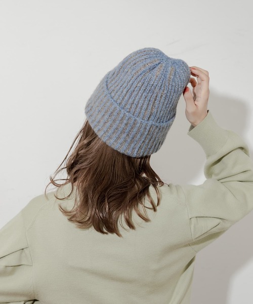 SMELLY（スメリー） ニット帽 ニットキャップ ミックスリブニット