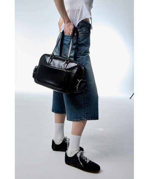 Just a noon ボストンバッグ 黒 JUST A NOON NEW ARRIVAL !! ⁡ 大容量BIGボストンバッグ。 高級