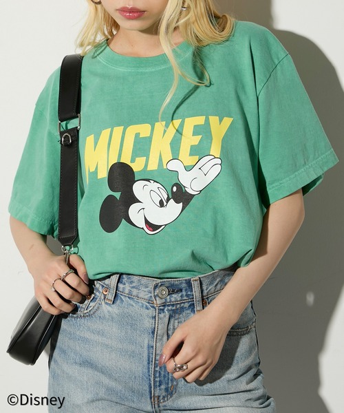 tシャツ 「GOOD ROCK SPEED」Disney / Mickey Mouse ミッキーマウス / Tシャツ レディース GOOD ROCK SPEED tシャツ / MICKEY MOUSE T-SHIRTS レディース