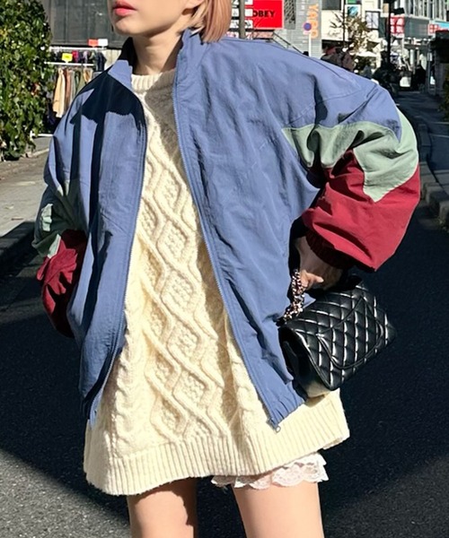 Alley Tokyo ブルゾン アウター 配色切替ブルゾンneo レディース