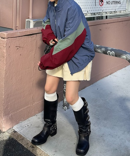 Alley Tokyo ブルゾン アウター 配色切替ブルゾンneo レディース