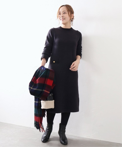 「La TOTALITE」 ニットワンピース FREE ブラック レディース_画像9