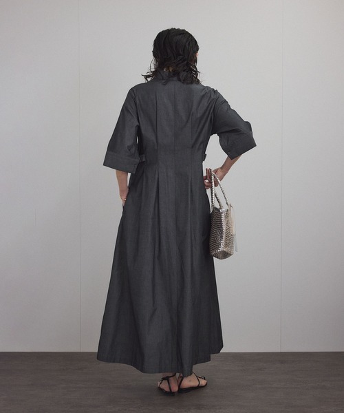 アトリエgg シャツワンピース 19ハーフ サロン限定品 SALON adam et rope'（サロン アダム エ ロペ） シャツワンピース