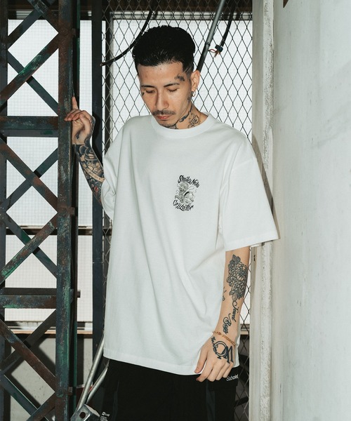 Subciety（サブサエティ） tシャツ Noh-mask two face tee メンズ