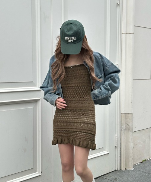Ray Cassin ワンピース クロシェキャミワンピース : ZOZOTOWN