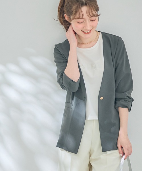 12agenda ウォッシャブルテーラードジャケット ウォッシャブルテーラードジャケット - 12Twelve Agenda
