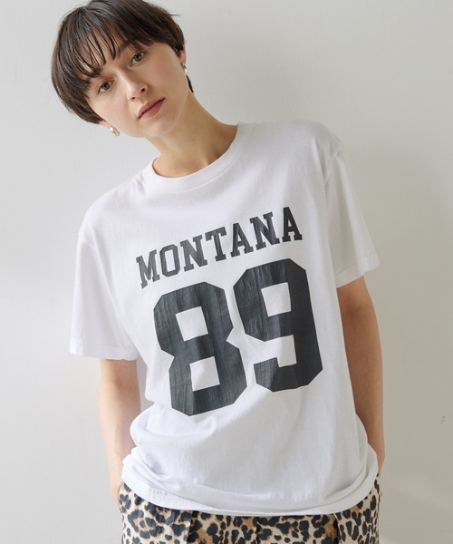 Whim Gazette ウィムガゼット　ナンバリングTシャツ Whim Gazette tシャツ ナンバリングTシャツ レディース
