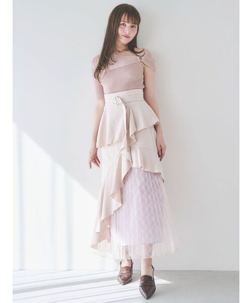 dazzlin（ダズリン） ニット セーター ワンショルリングリブニット