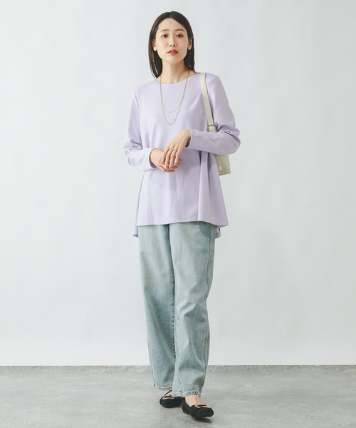GLOBAL WORK（グローバルワーク） tシャツ なめらかタッチテントライン