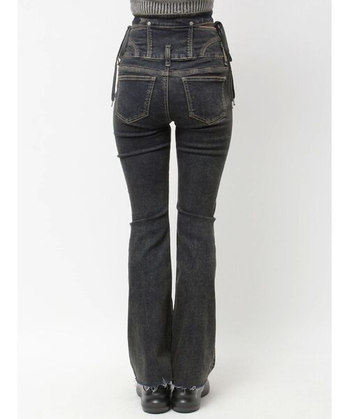 EMODA ジーンズ デニム デニムパンツ サイドオープンハイウエスト