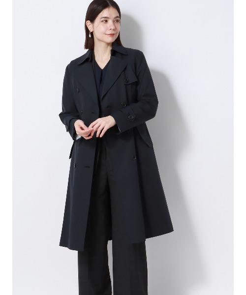 トレンチコート コート ロングトレンチコート 撥水 無地 キルティング
