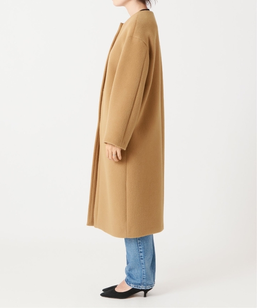 IENA（イエナ） ノーカラーコート 36 ナチュラル レディース