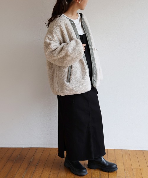 「andme」 ジャケット M ライトカーキ レディース_画像9