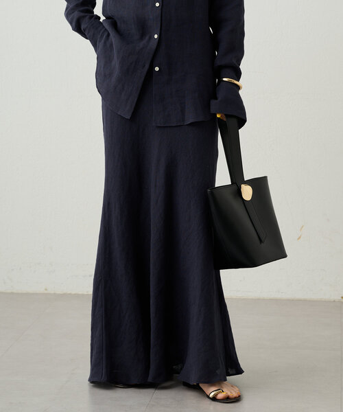 ラウンジドレス S リネンマーメイドスカート ロングスカート Loungedress スカート リネンマーメイドスカート : ZOZOTOWN