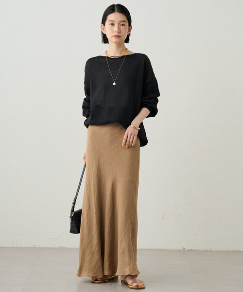 ラウンジドレス S リネンマーメイドスカート ロングスカート Loungedress スカート リネンマーメイドスカート : ZOZOTOWN