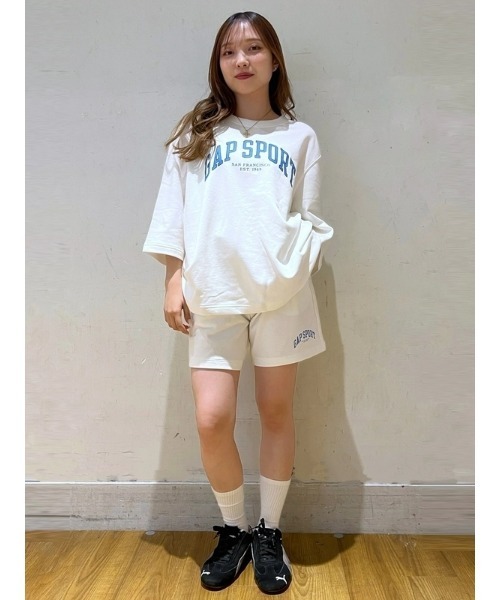 GAP パンツ リラックス GAPグラフィック ショートパンツ(ユニ