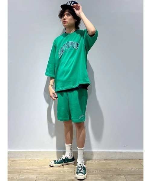 GAP パンツ リラックス GAPグラフィック ショートパンツ(ユニ