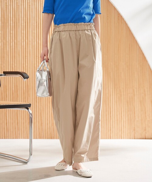 coen（コーエン） ワイドパンツ スラックス パンツ コットンタッチ