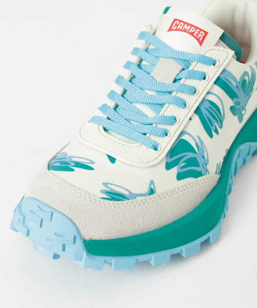 CAMPPER ドリフトトレイルスニーカー 青/ベージュ 38 THE GOODLAND
