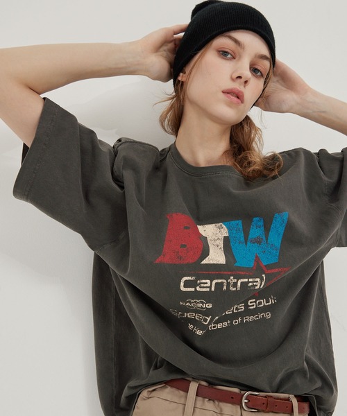 EMMA CLOTHES tシャツ ヴィンテージ加工 ピグメント エンボス