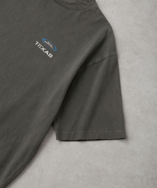ちゃんみな　Tシャツ　Lサイズ　ヴィンテージ加工のピグメントボディ tシャツ 「Alfred Alex」ヴィンテージ加工ピグメントロゴパッチT