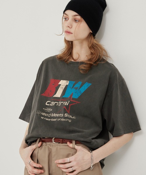 ちゃんみな　Tシャツ　Lサイズ　ヴィンテージ加工のピグメントボディ ちゃんみな ヴィンテージ風Tシャツ Lサイズ - メルカリ