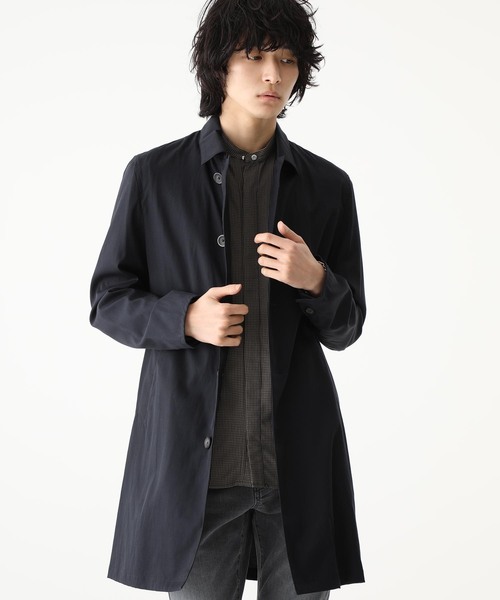 kreepe ノーカラーコート STUDIOUS ブラックMサイズ STUDIOUS（ステュディオス）の「【STUDIOUS】ソフトメルトンノーカラー