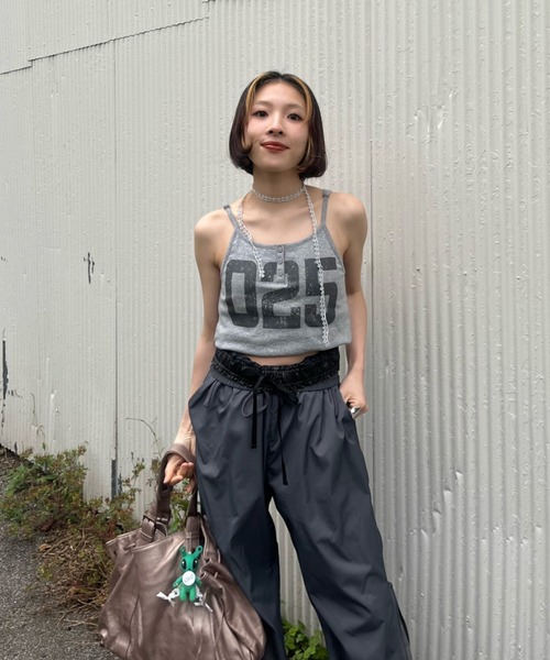 JEANASIS キャミソール 「25quee」ナンバリングカップ付きキャミ