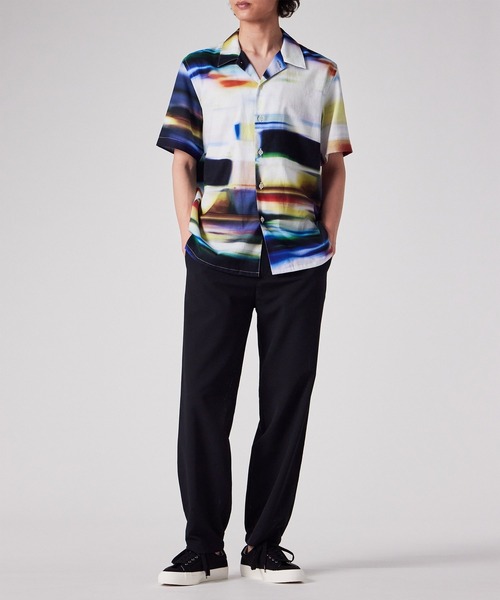 PS Paul Smith シャツ Motion Blur” オープンカラーシャツ